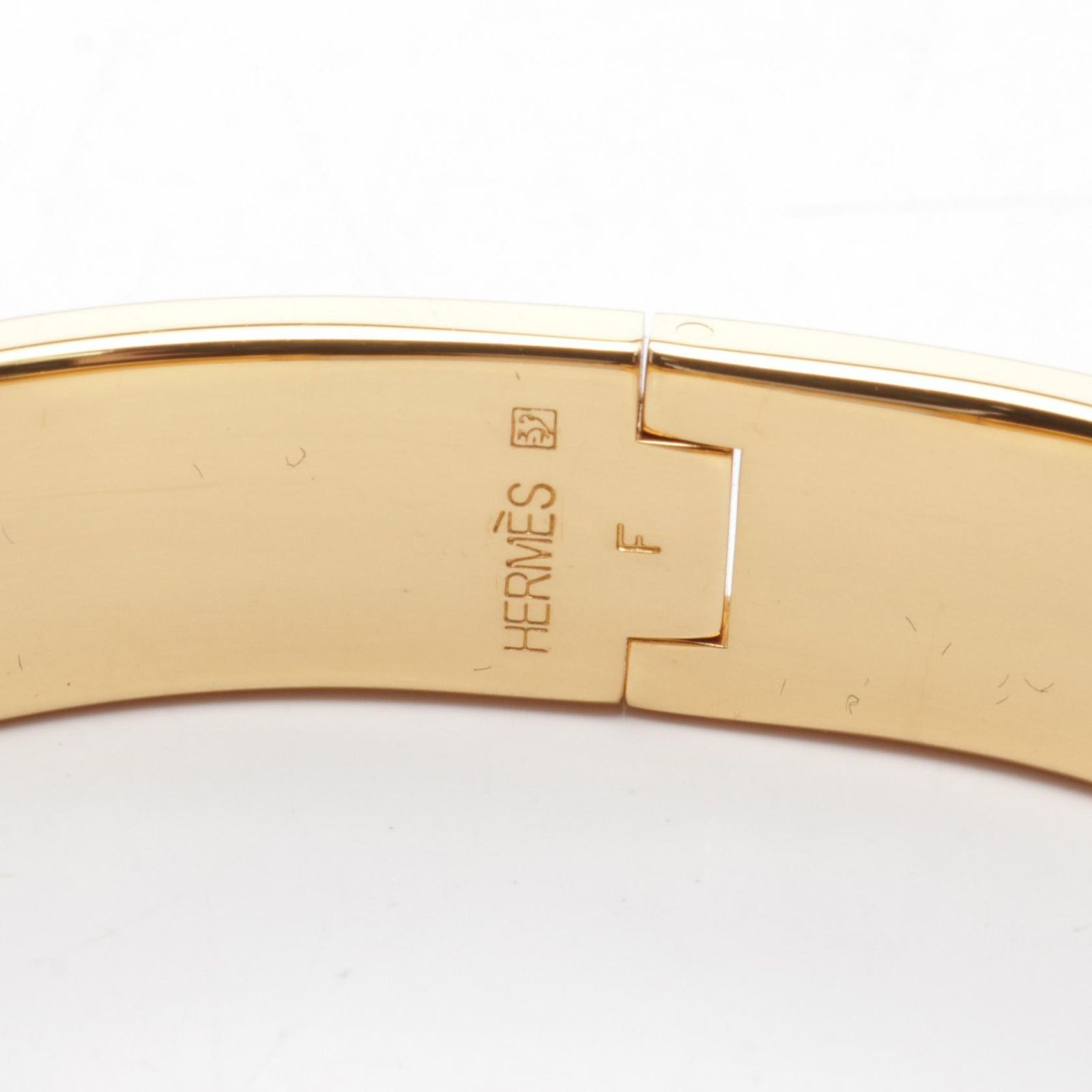 エルメス HERMES バングル クリックH オレンジ GP（ゴールドメッキ