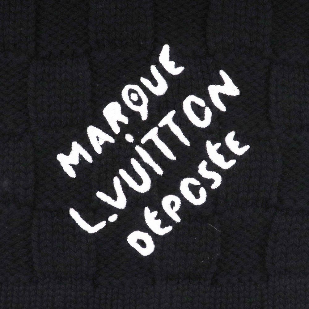 ルイヴィトン  M90841 ダミエヘリテージ スナッグマフラー メンズ LOUIS VUITTON マフラー・ダミエ ヘリテージ スナッグ ブラック M90841