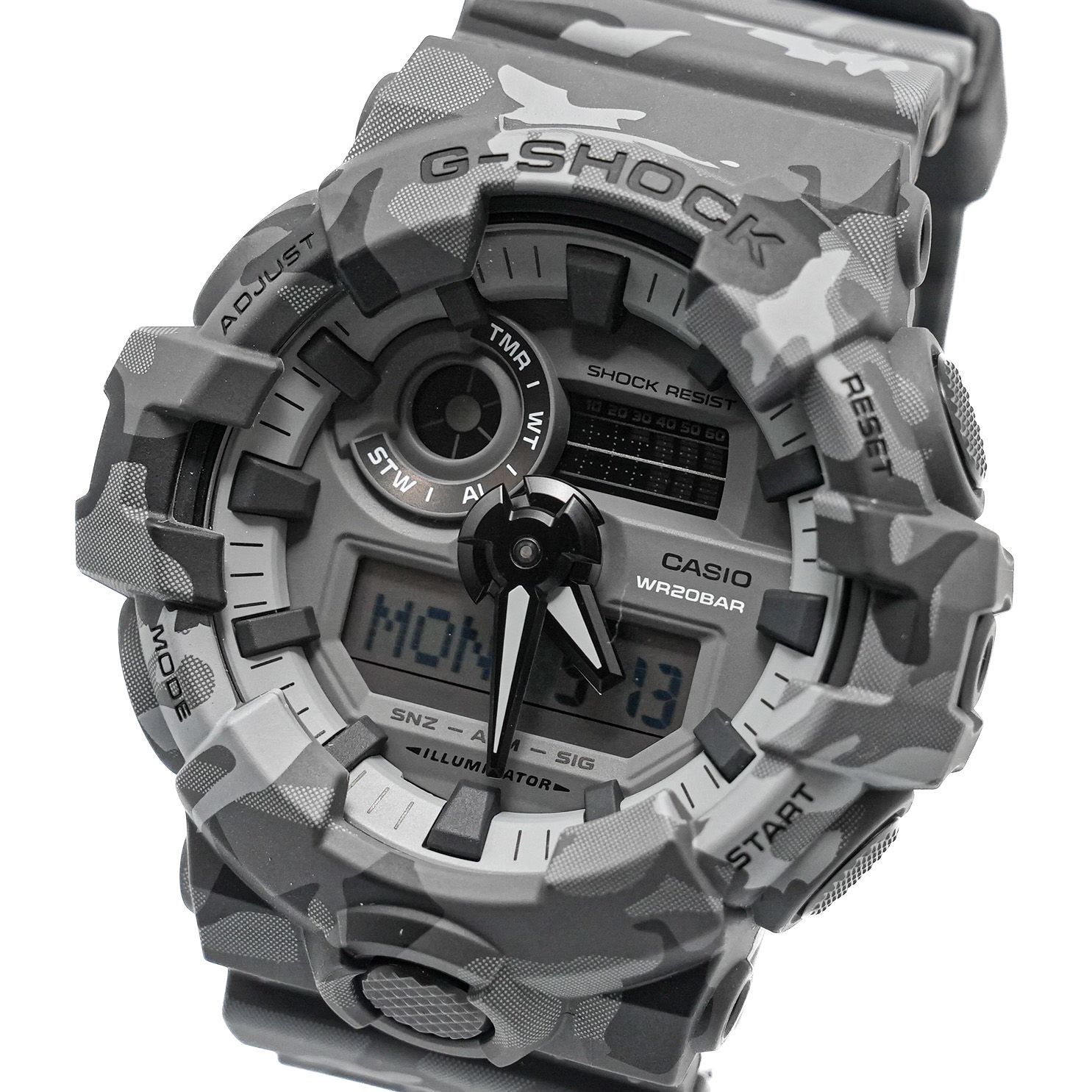 カシオ G-SHOCK Gショック GA-700CM グレー 迷彩 カモフラージュ
