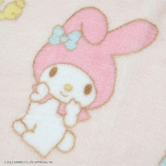 ふわふわ マイメロディ 着る毛布 ルームウェア 部屋着 総柄