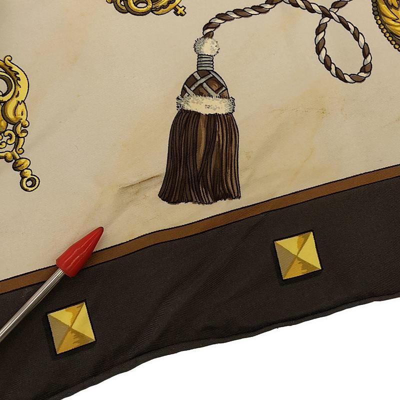 HERMES / エルメス | カレ90 Les Cles 鍵柄 シルク ストール スカーフ