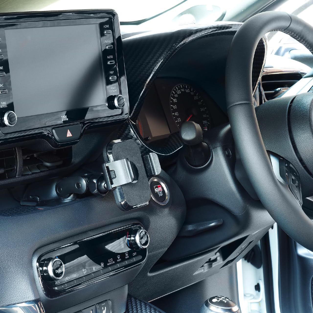 ビートソニック トヨタ ヤリス スタンドセット ワイヤレス充電対応スマホホルダー付き 5W 7.5W 10W BSA46 KSP210 MXPA10 MXPA12 MXPA15 MXPH10 MXPH15 GXPA16 スマホスタンド ヤリスの視界