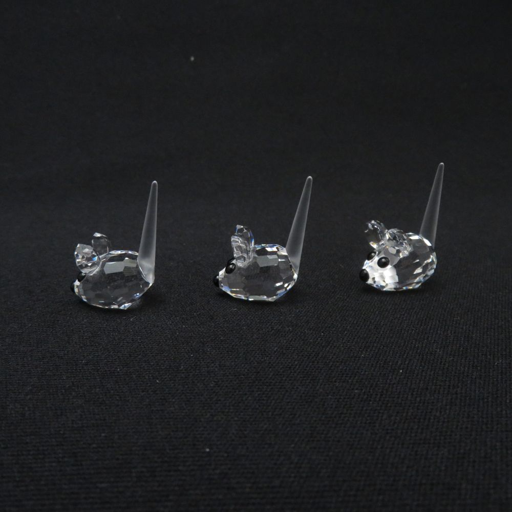スワロフスキー ウサギ 置物 3点セット SWAROVSKI