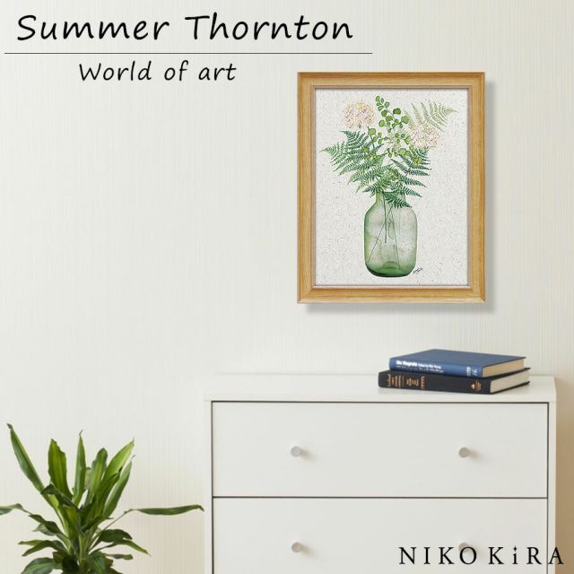 ファンタジーな油絵 三塩清巳 風景画 F 10 油彩画 金色フレーム付き 阿蘇