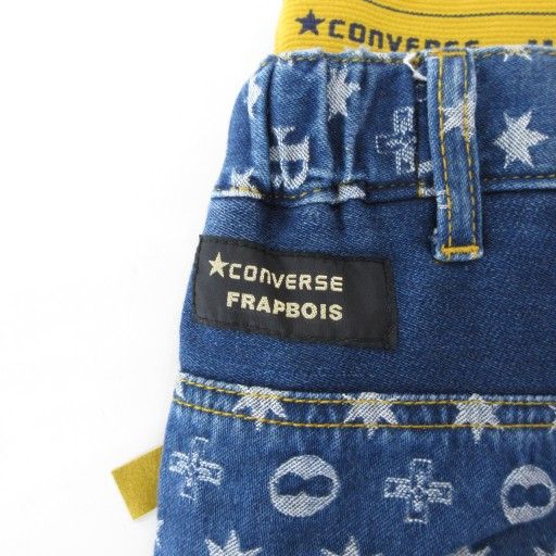 フラボア  コンバース　コラボ　デニム　サルエルパンツ フラボア FRAPBOIS コンバース サルエルパンツ デニム モノグラム 総柄