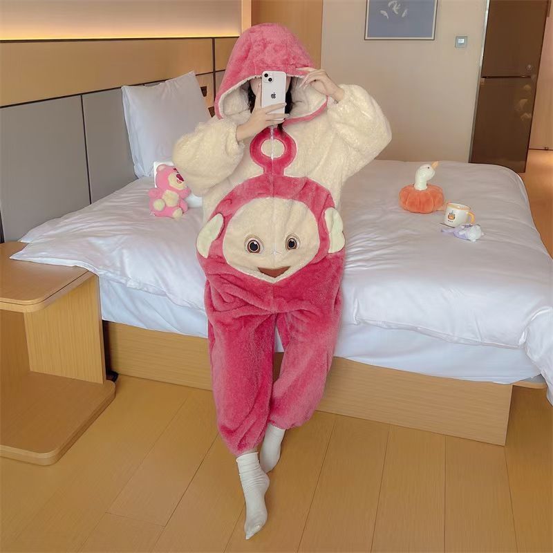 【新品】テレタビーズ 着ぐるみ キャラクター ゴンベ 着ぐるみ 大人用 キャラクター パジャマ コスチューム 部屋着 きぐるみ 衣装 仮装 かわいい ハロウィン コスプレ イベント 体育祭 学園