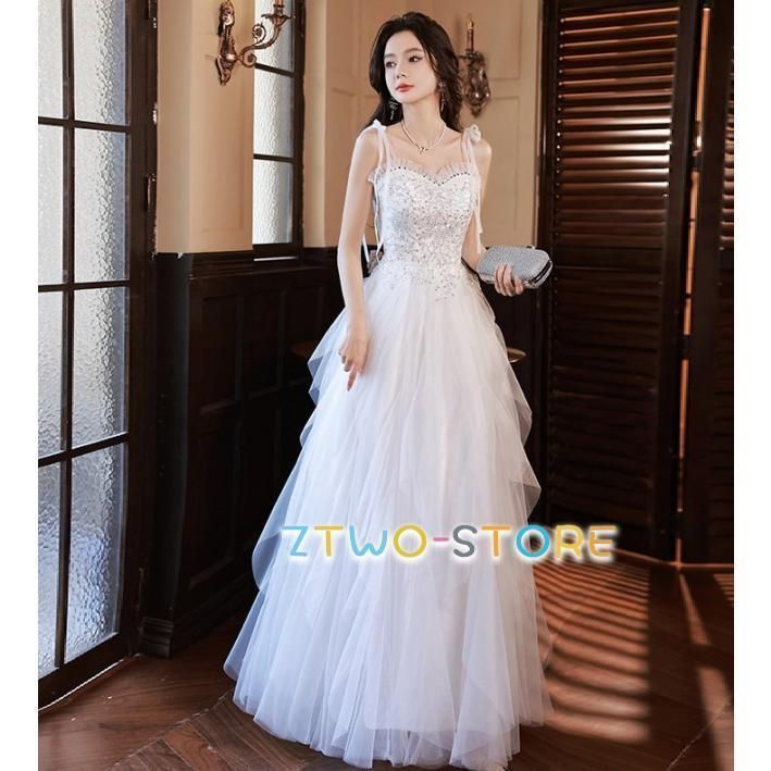 ウェディングドレス Aライン ホワイト 5L 結婚式 プリンセスドレス