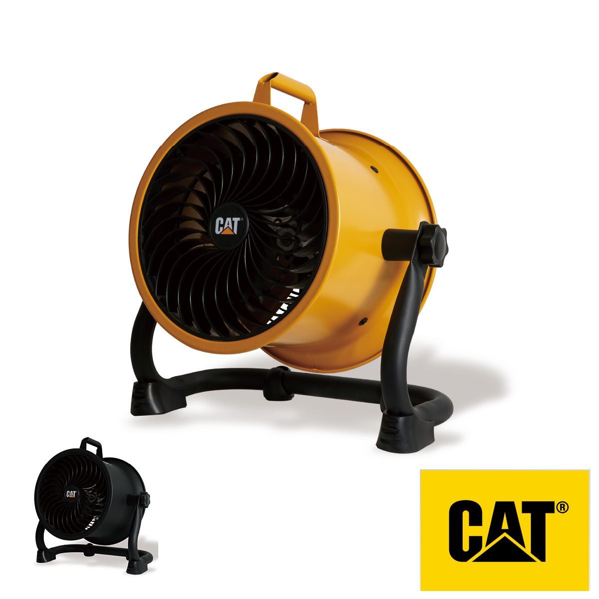 CAT サーキュレーター 22cm 壁・床タイプ HVD-22ACBK HVD-22AC 保証付き 工業扇風機 床置式 壁掛式 キャタピラー社 トルネード風 4段階 空気循環 オールシーズン ハイパワー 壁掛け 床置き 扇風機 【 送料無料 】 直送 ムサシ