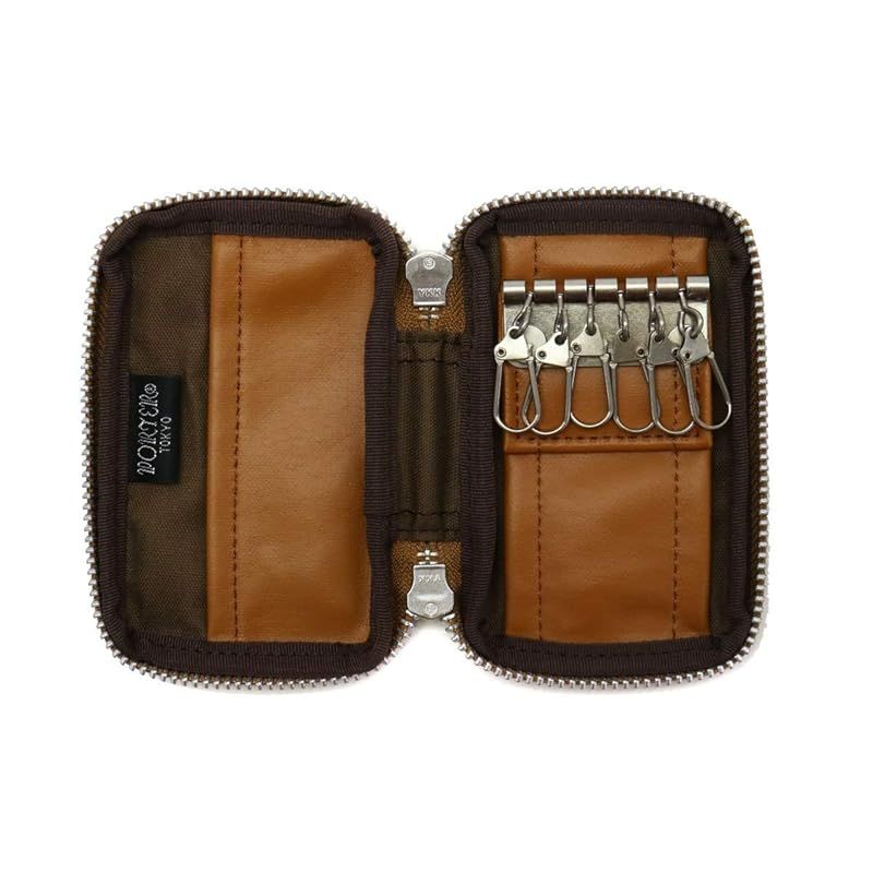 キーケース キャメル