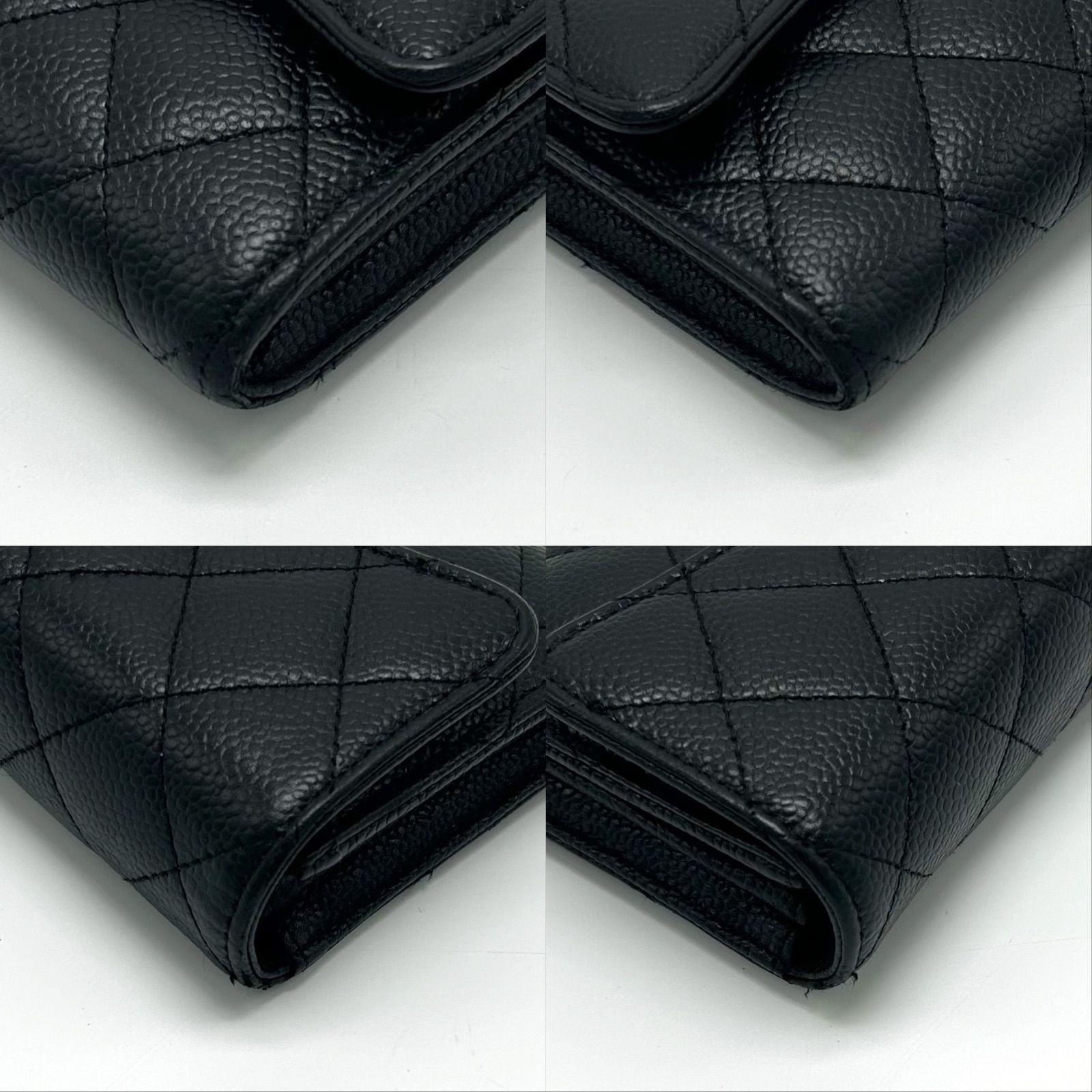 美品 CHANEL シャネル キャビアスキン 長財布 ココマーク 美品 CHANEL シャネル キャビアスキン 長財布 ココマーク
