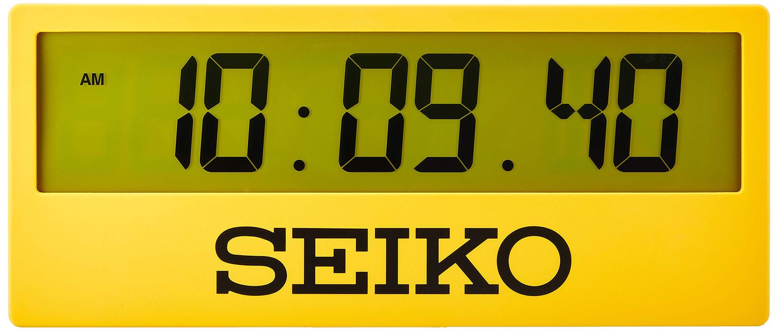 セイコークロック(Seiko Clock) 掛時計 黄色 125×290×61mm デジタル