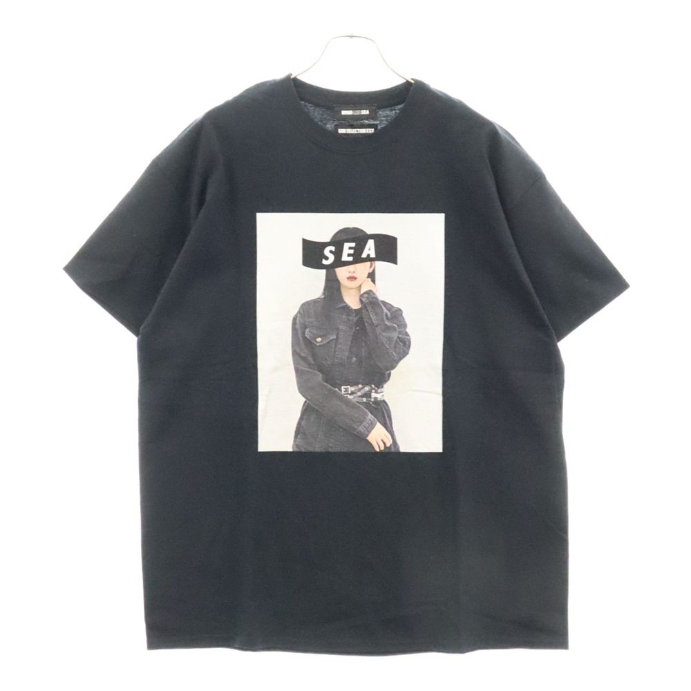 WIND AND SEA (ウィンダンシー) ×GOD SELECTION XXX ゴッドセレクション フォトプリント クルーネック 半袖Tシャツ  カットソー ブラック WDS-XXX-SP-10-直営の公式通販サイト