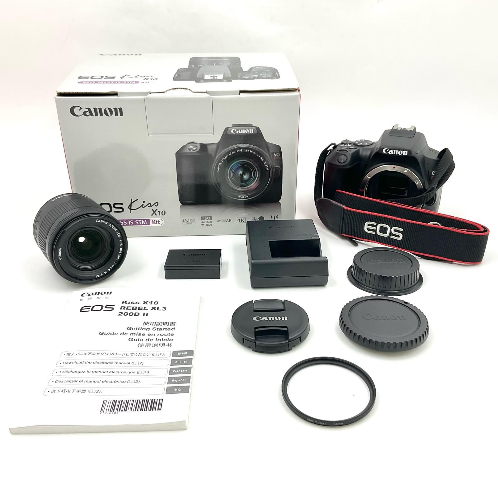 ❤️ショット数極少❤️Canon EOS Kiss X10 レンズキット キヤノン ショット数極少 一眼レフ Canon EOS Kiss X10 レンズ