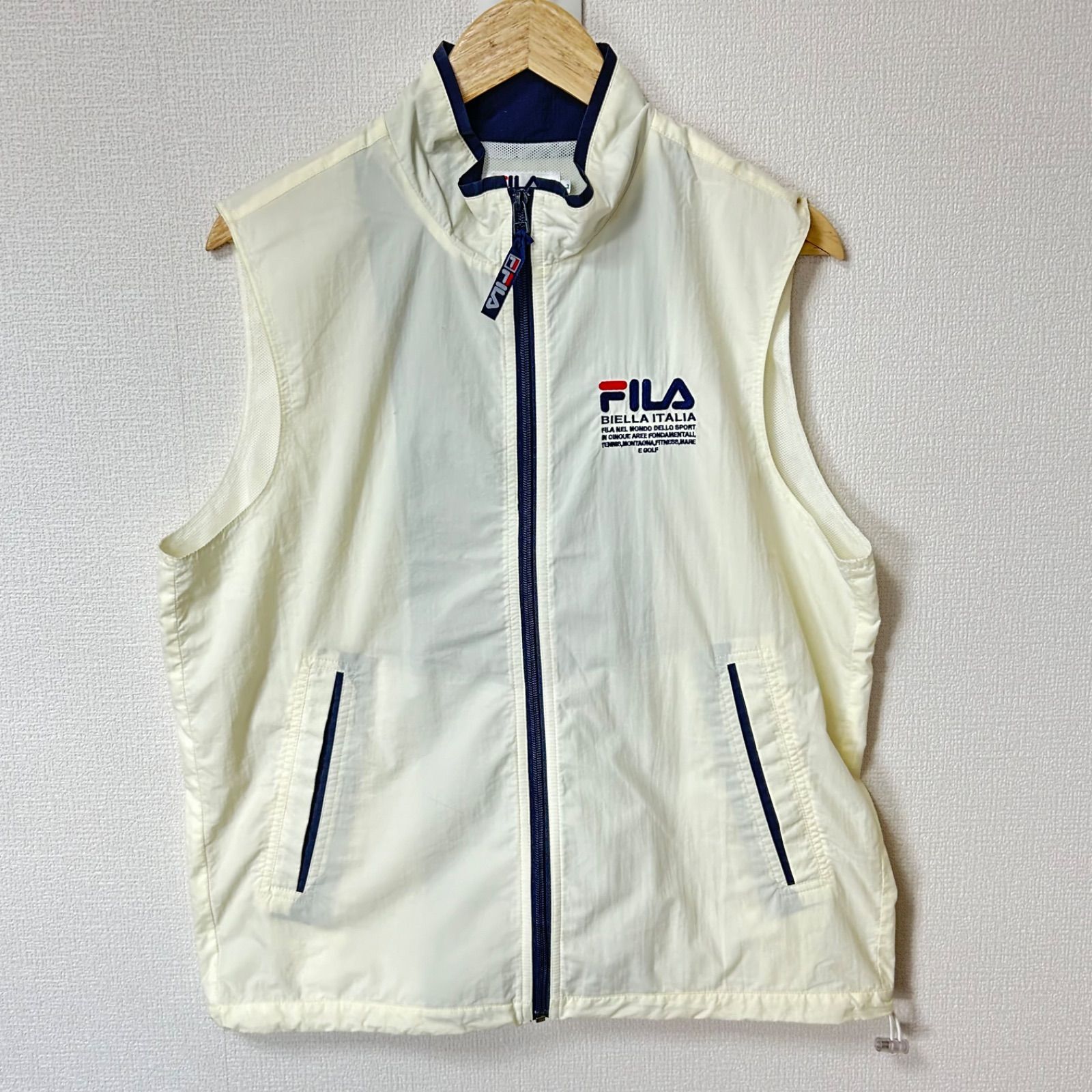 FILA フィラジップアップナイロンパーカー　ベスト　S FILA フィラジップアップナイロンパーカーベストS