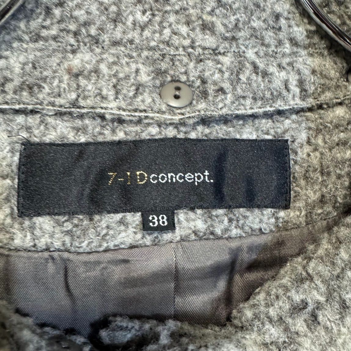 【高級】 セブンアイディコンセプト カシミヤ100% ウールコート 38 黒 ♪ ZEGNA カシミヤコート メンズ Ermenegildo Zegna ゼニア