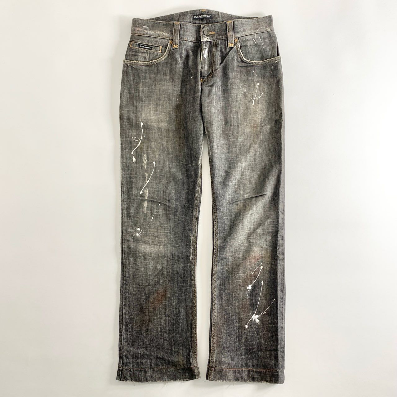 67e12 DOLCE&GABBANA ドルチェアンドガッバーナ クラッシュ加工 ペンキ 