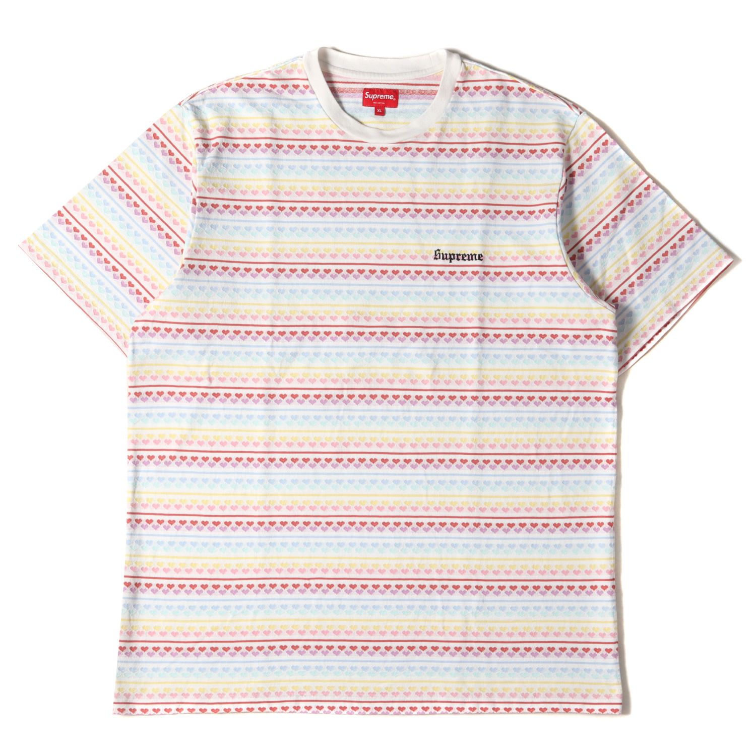 Supreme シュプリーム Tシャツ サイズ:XL 22SS ハート ボーダー