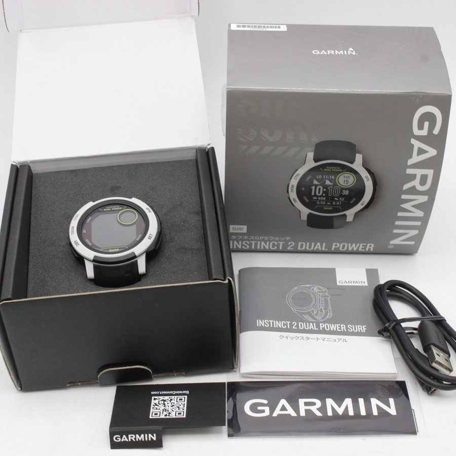 美品 GARMIN Instinct2 DualPower SURF 動作確認済 Instinct 2 Dual