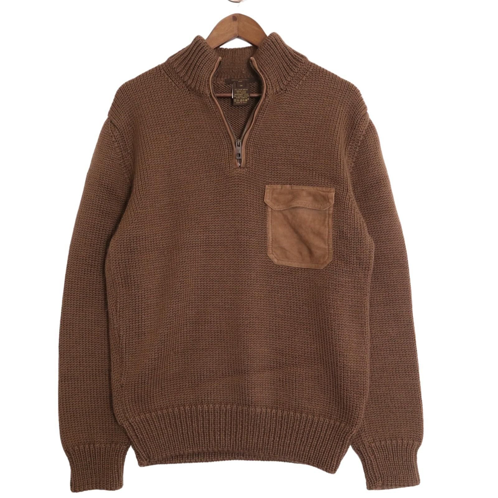 美品＊ルイヴィトン(Louis Vuitton) スエードエルボーパッチ ハーフ 