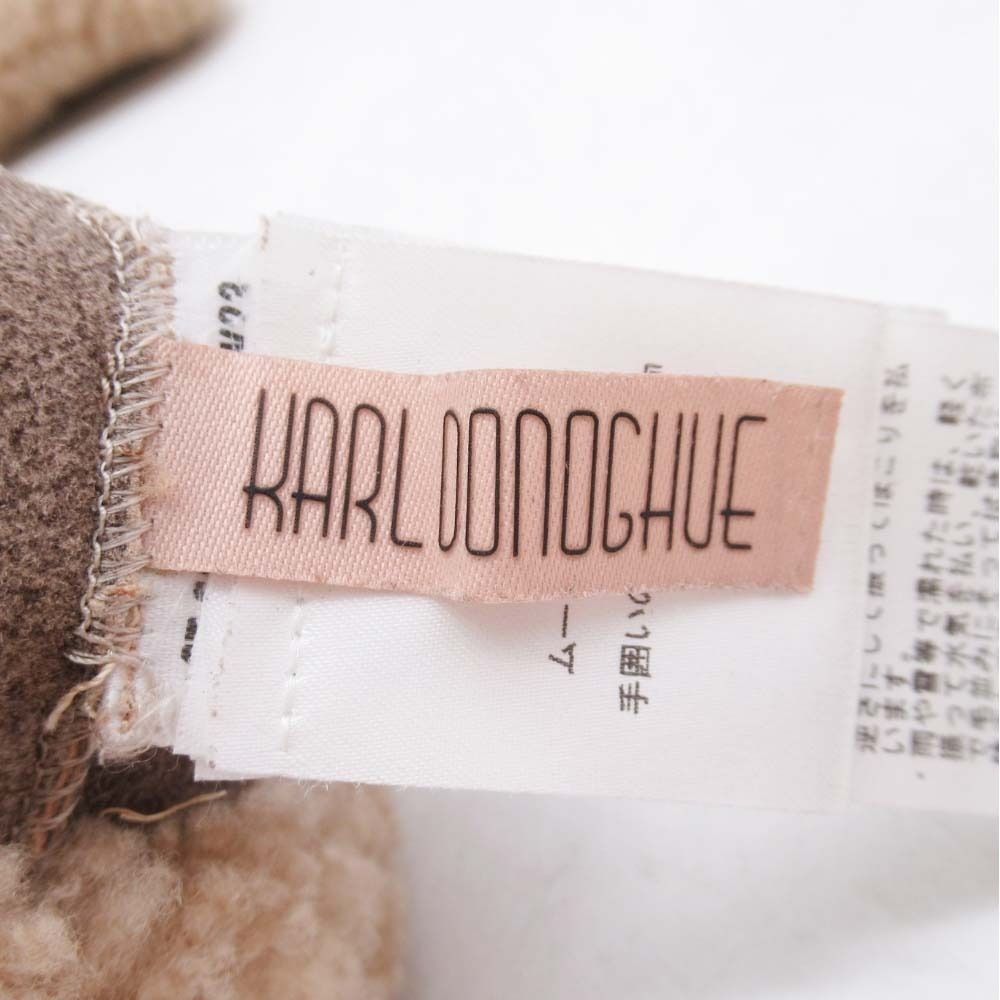 新品同様 KARL DONOGHUE カールドノヒュー 羊革 ムートン オープン  