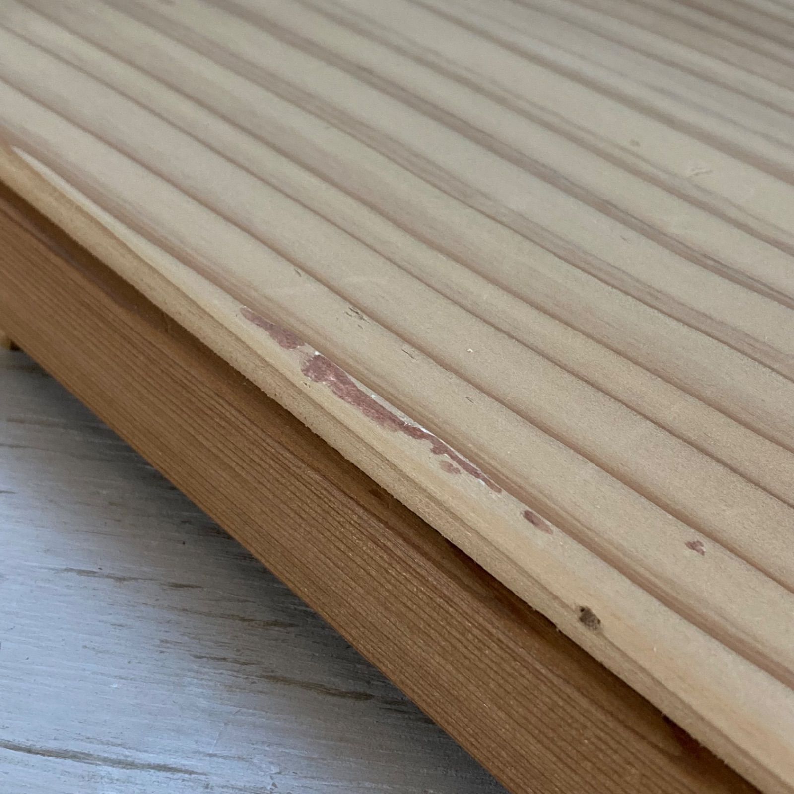 古い木製 ガラスケース