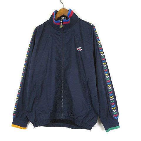 デサント ウインドブレーカー上下 紺色 ネイビー ナイロン ウィンド