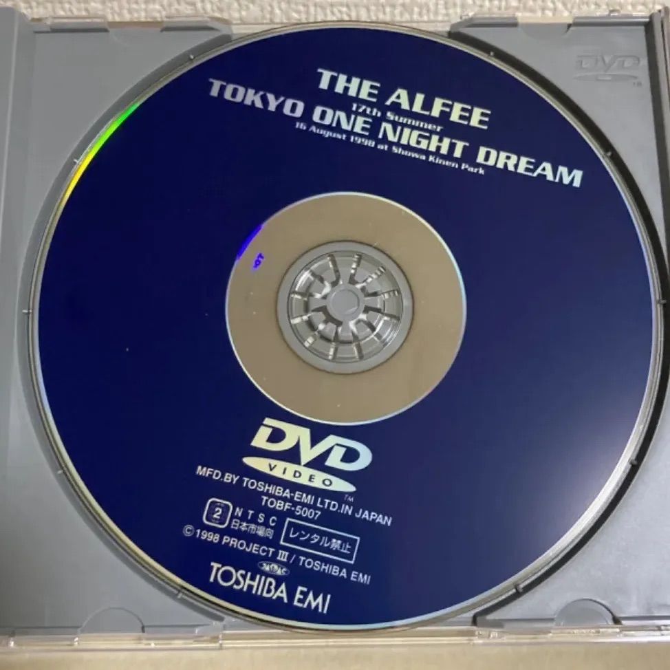 DVD/THE ALFEE TOKYO ONE NIGHT DREAM