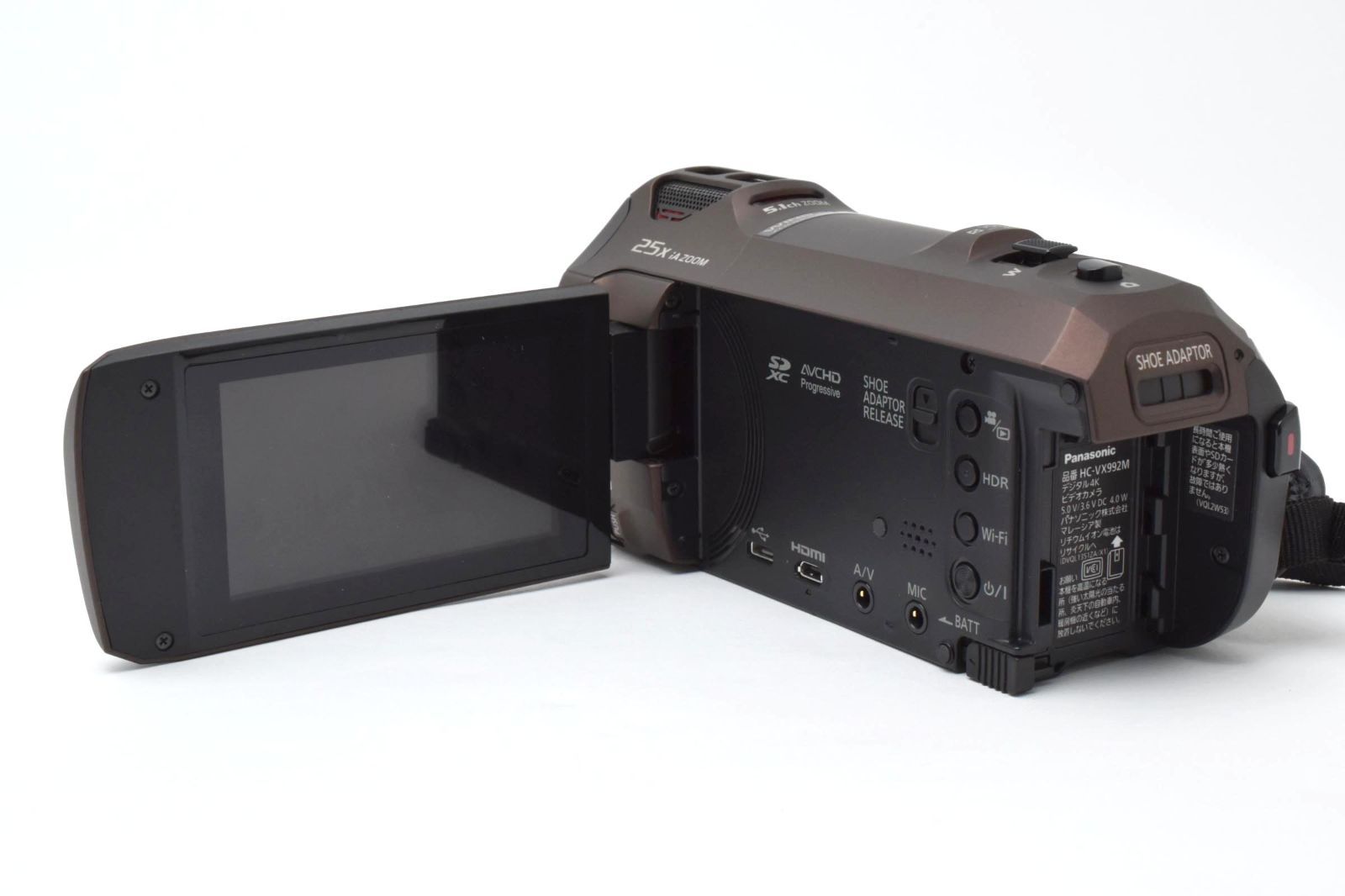 準備の整った 上品 Panasonic ビデオカメラ HC-VX992M-T カカオブラウン 全国送料 無料！