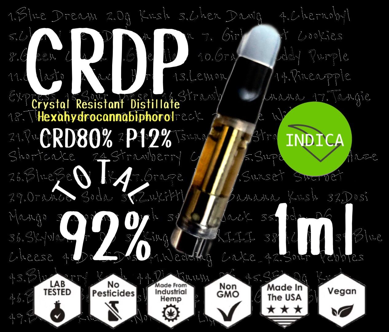 CRD63%＋30% 1ml  WIFI OG crdp cbd
