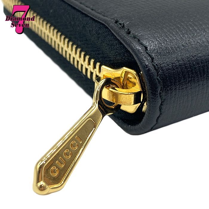 中古】【美品】GUCCI グッチ ラウンドファスナー長財布 598543 
