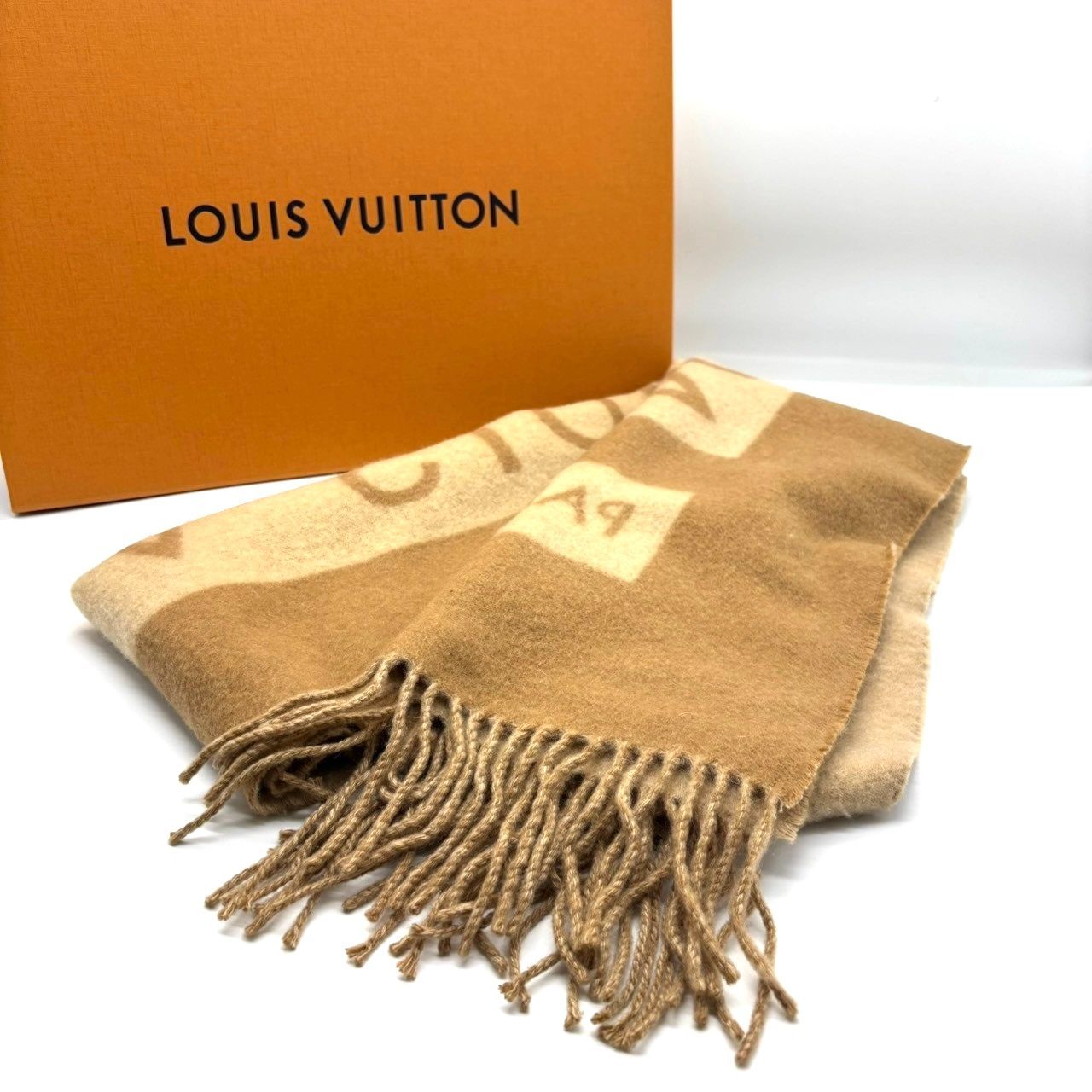 ルイヴィトン カシミア100％マフラー