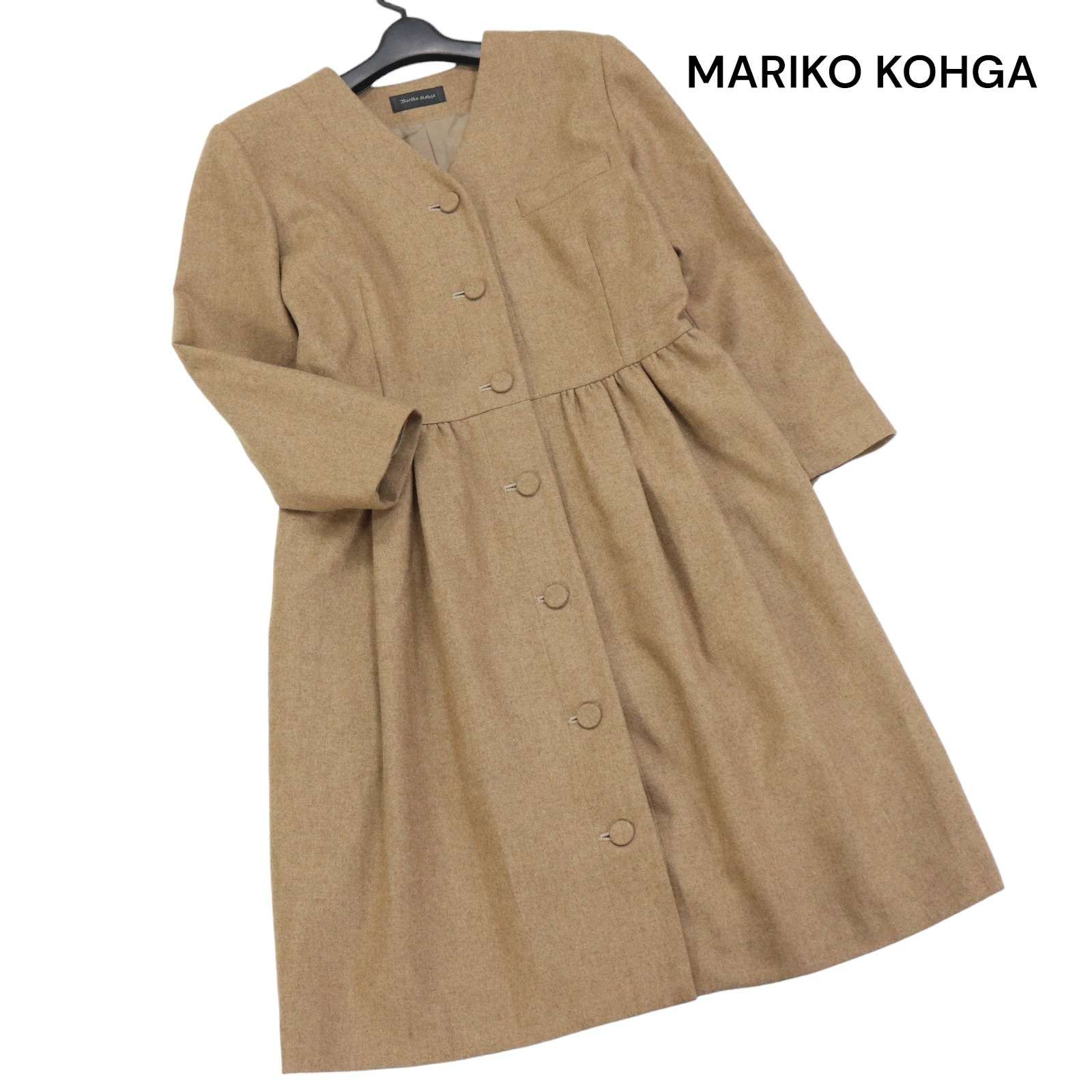 Mariko Kohgaマリコ コウガ ロングトレンチコート ウール100%