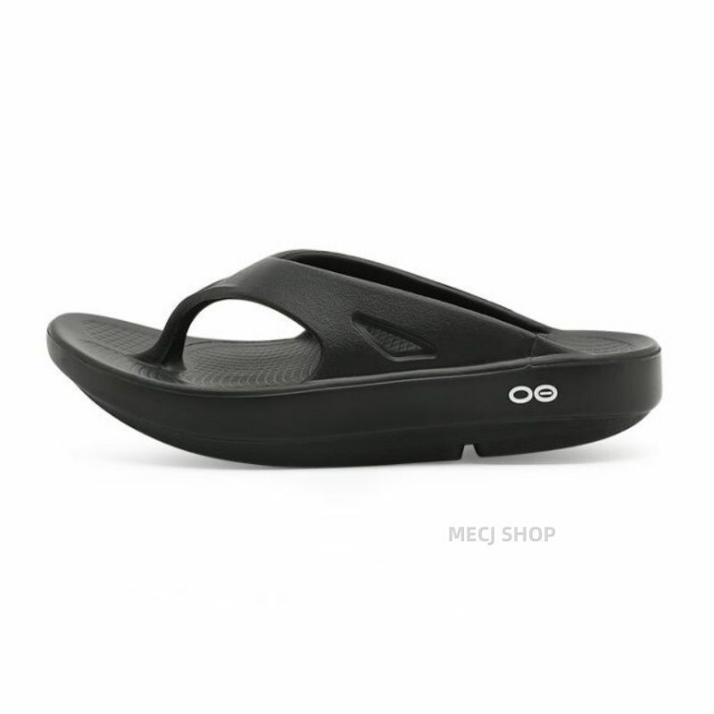 Oofos ブラック ビーチサンダル メンズ 厚底 OOFOS ウーフォス リカバリーサンダル OOriginal 1000 thong