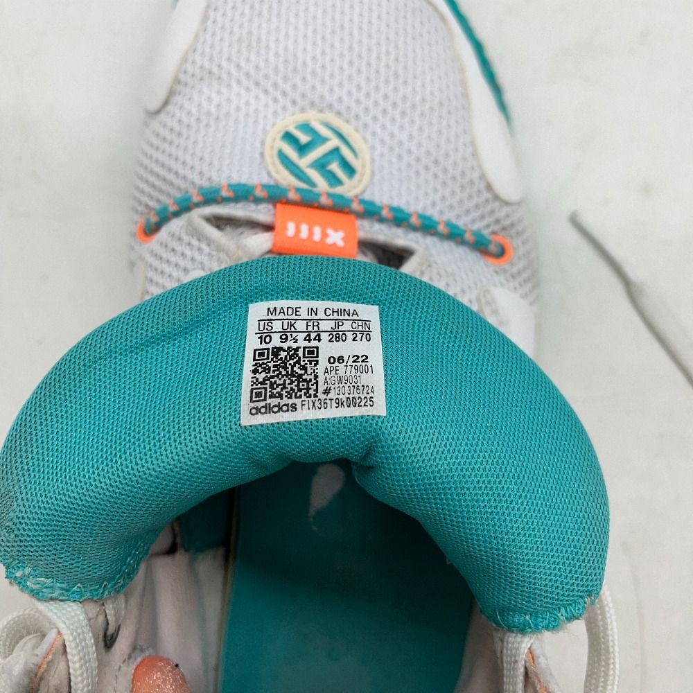 06w8671 アディダス adidas 28.0cm 中国製 adidas Harden Vol.6 ハーデン ボリューム 6 スニーカー GW9031 中古品