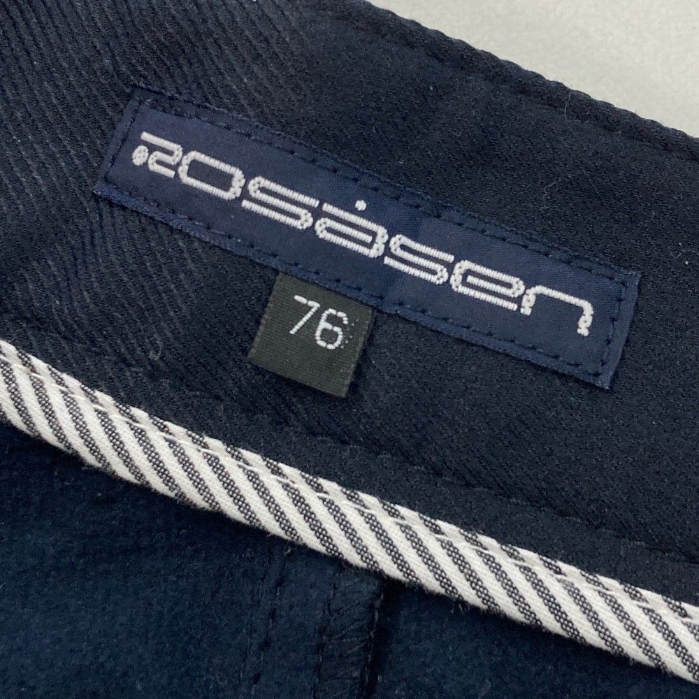 サイズ：76 ROSASEN ロサーセン  裏起毛パンツ  ネイビー系 [240101455053] ゴルフウェア メンズ ストスト サイズ：76 ROSASEN ロサーセン 裏起毛パンツ ネイビー系