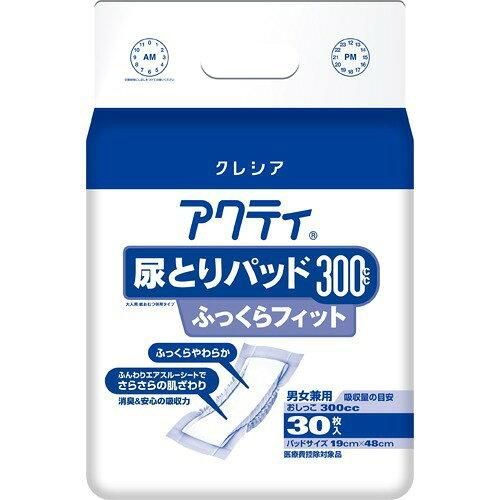 2営業日で発送 紙クレシア アクティ尿とりパッド 男女兼用 300ふっくらフィット 1箱 30枚×6袋入 84723 1箱 30枚×6袋入 入数 6