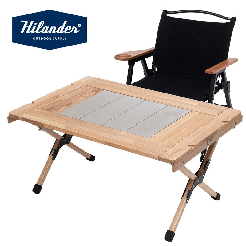 Hilander ハイランダー シェフテーブルライト シェフチェア な2点セット テーブル NATURAL チェア ブラック
