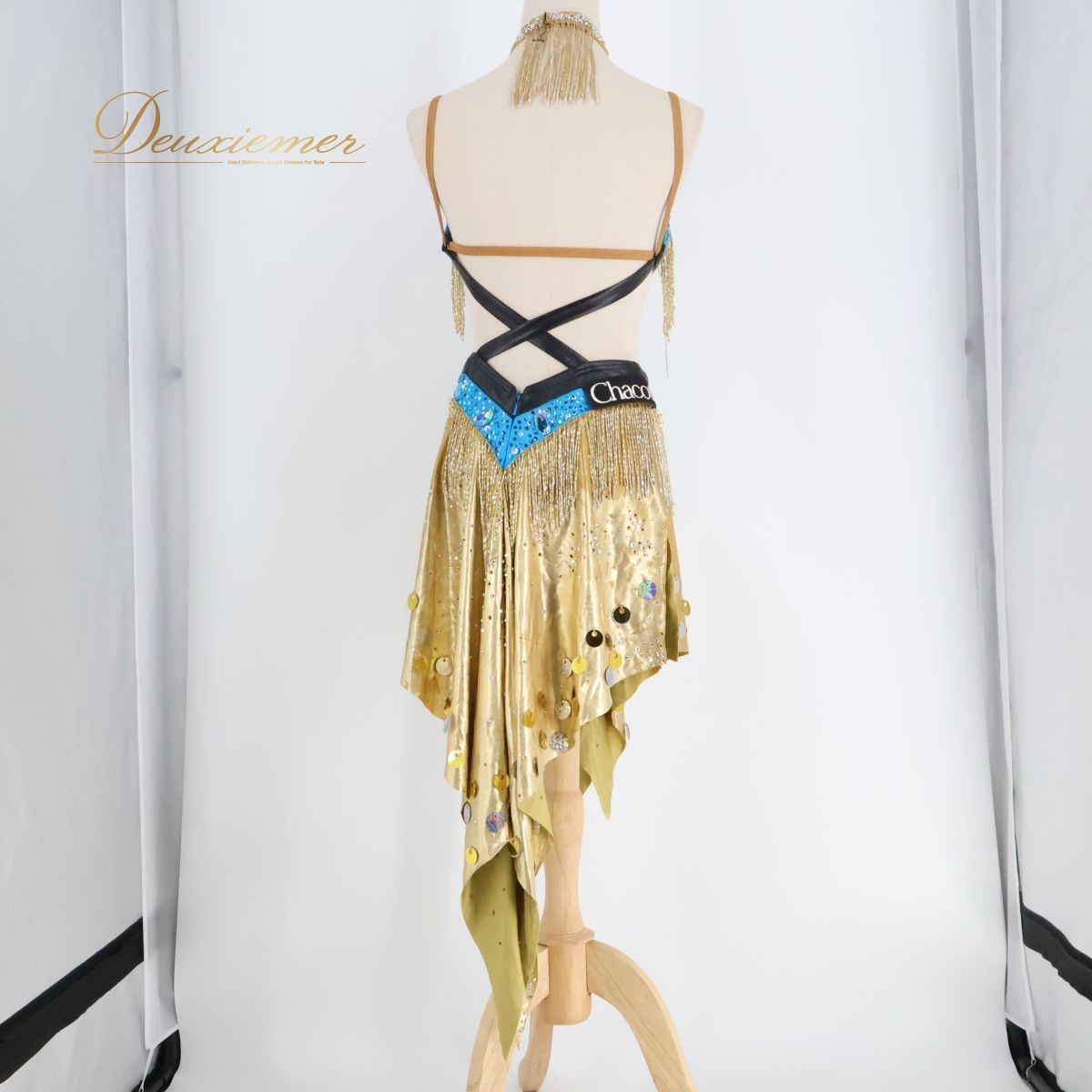 【美品 日本製 フラメンコ衣装】ペイスリー柄 Chacott チャコット ドレス 美品 日本製 フラメンコ衣装】ペイスリー柄 Chacott チャコット
