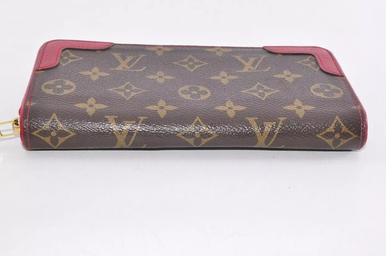 Louis Vuitton モノグラム長財布 ブラウン/レッド Louis Vuitton モノグラム 長財布 ブラウン/レッド Louis Vuitton