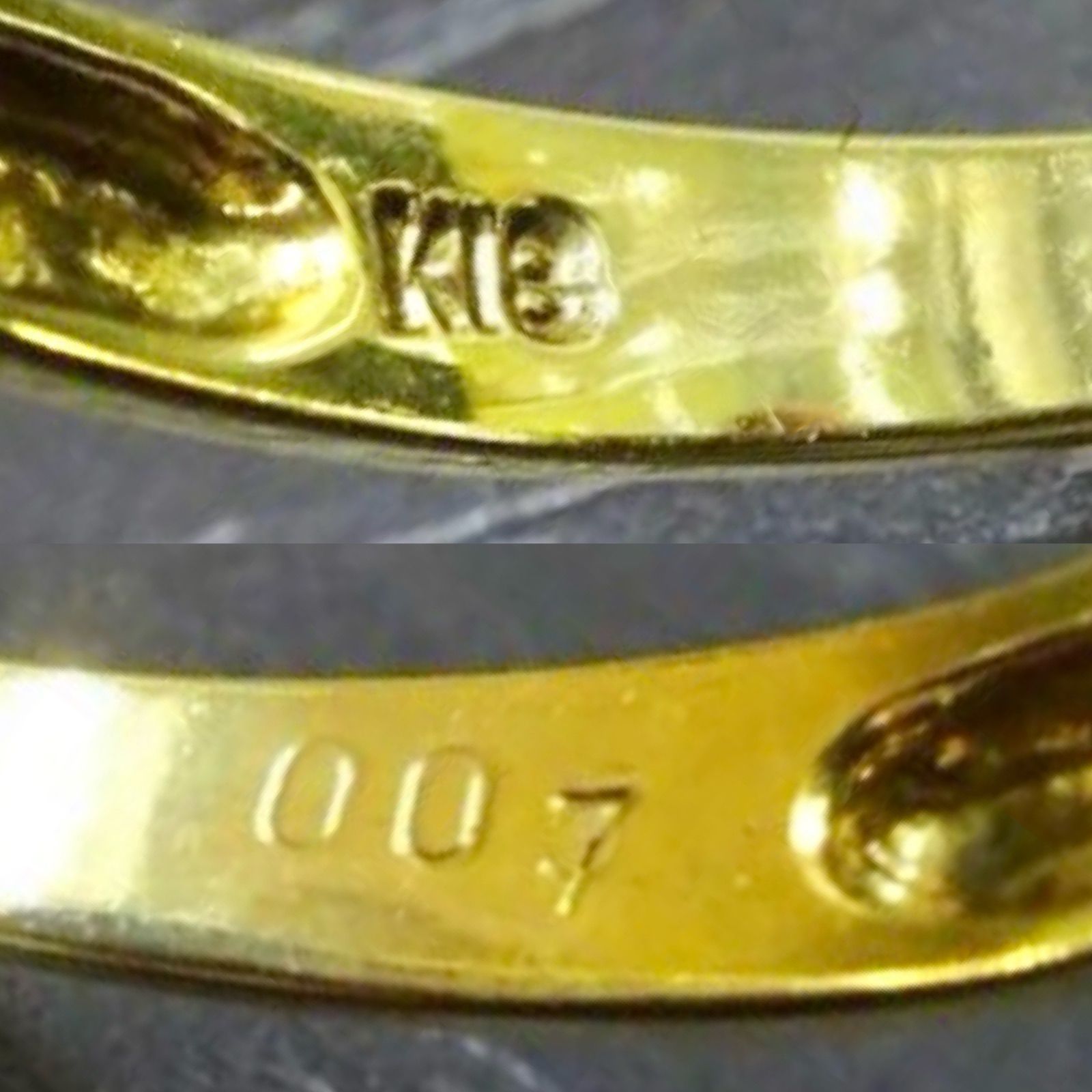 18金 K18 ゴールド GOLD 750 天然ルビー4粒 天然ダイヤモンド0.07ct 