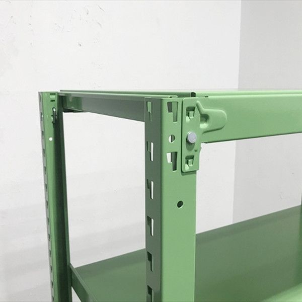 スチールラック セミボルトレス W1250 天地4段 グリーン