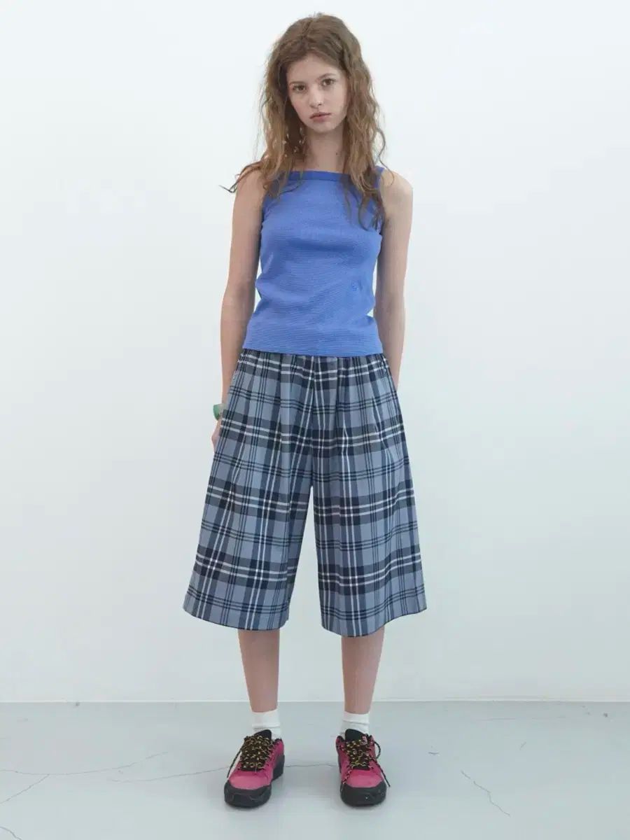 [ENZO BLUES]チェックバンディングハーフ・パンツ ENZO BLUES(エンゾーブルース) チェック バンディング ハーフ