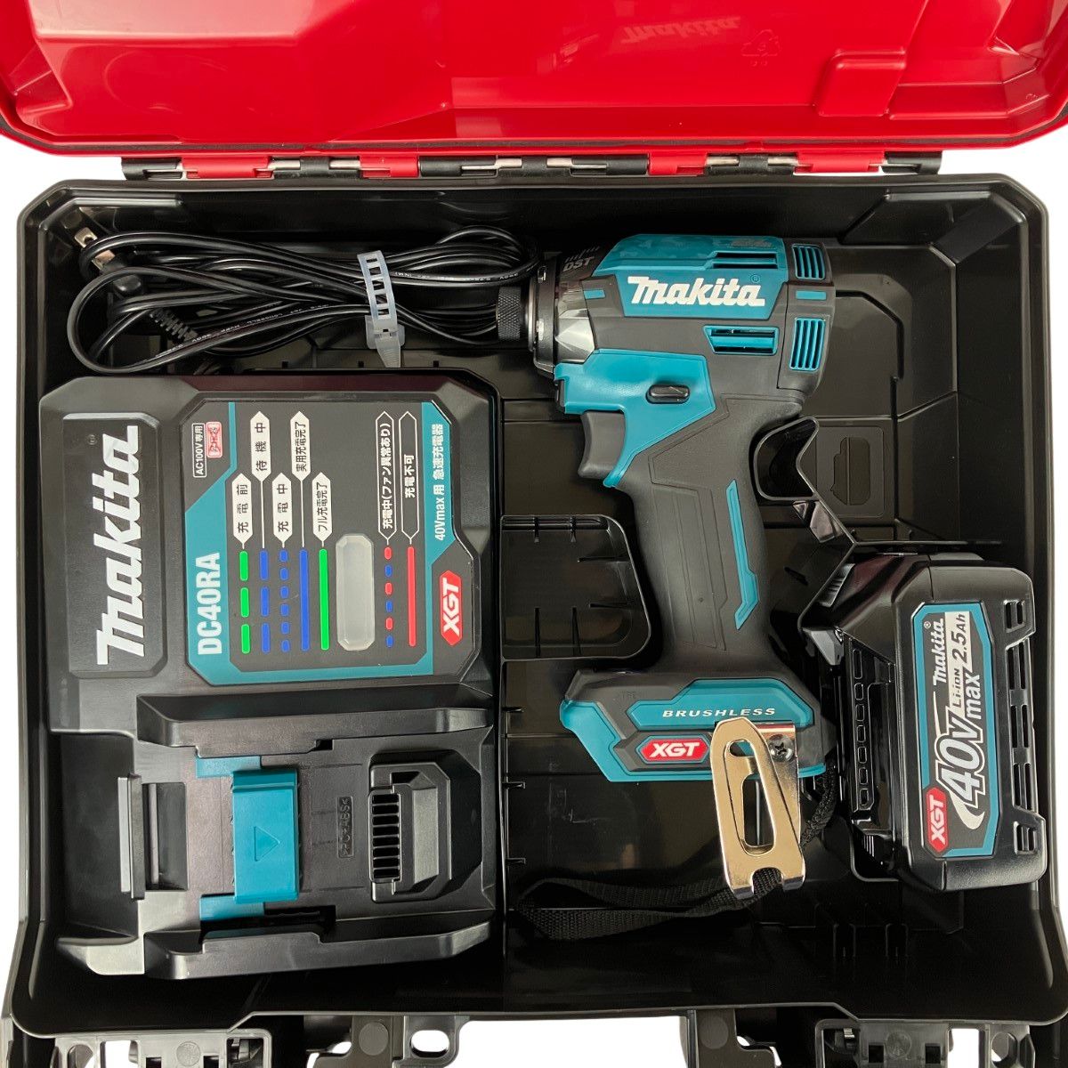 マキタ 充電式インパクトドライバ TD001GDX AR 40V 2.5Ah マキタ インパクトドライバ TD001GDXAR 赤 40Vmax キタ 充電式インパクトドライバ40V TD001GDX(AR)