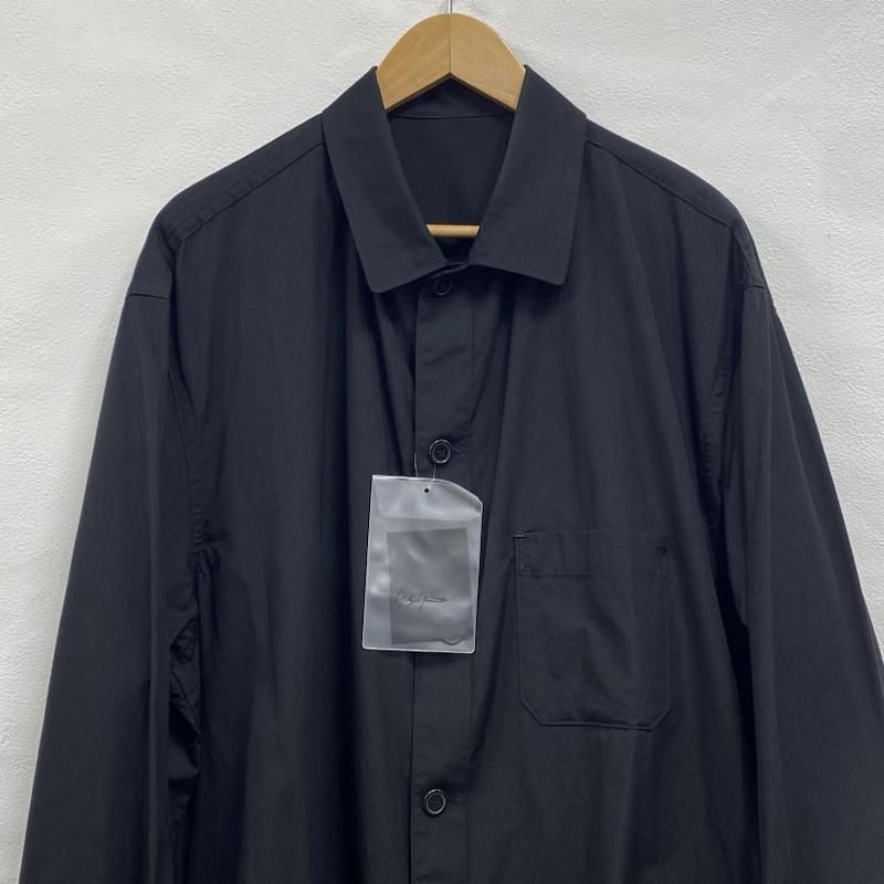 Yohji Yamamoto pour homme トッパーシャツブラック Yohji Yamamoto POUR HOMME ヨウジヤマモトプールオム シャツ