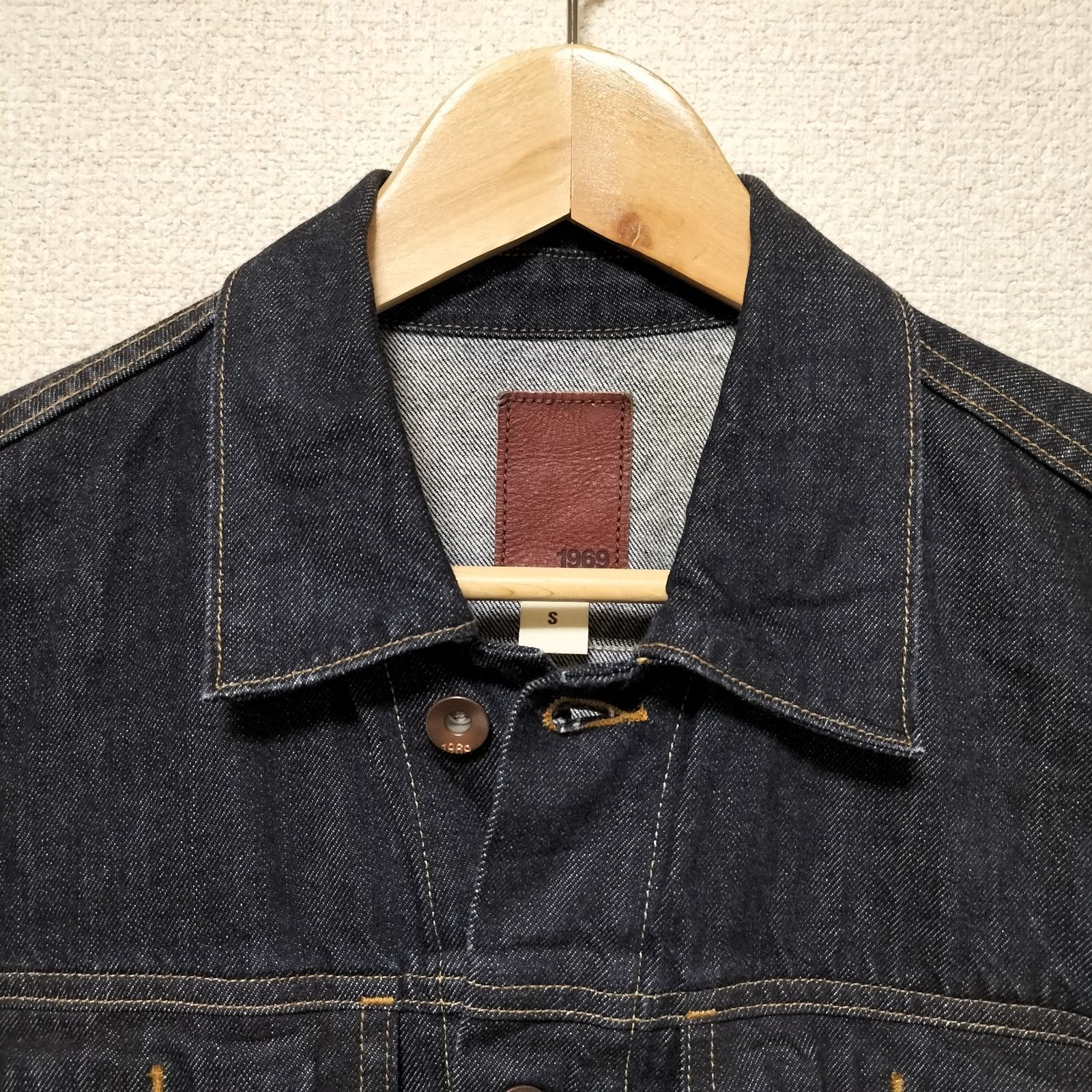 綺麗☆OLD GAP 12年製 Gジャン デニムジャケット 濃紺 無地 メンズ 