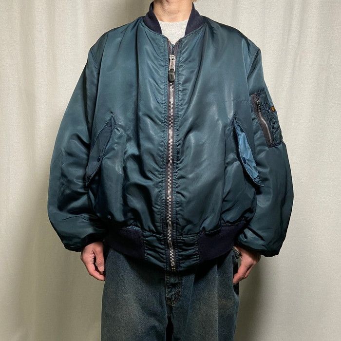 ALPHA Hooded MA-1 flight jacket y2k 短丈 希少ALPHA×LEE MA-1 denim