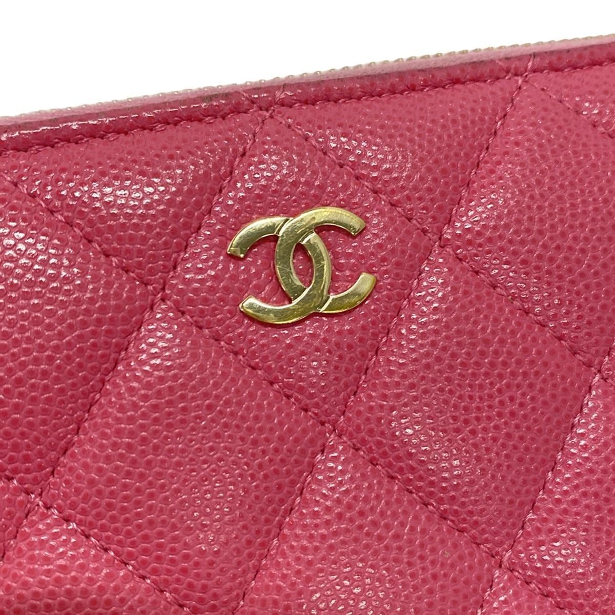 CHANEL(シャネル) 長財布美品 マトラッセ AP0242/Y33352/5B648 ピンク ココマーク/ゴールド金具/ラウンドファスナー -  メルカリ