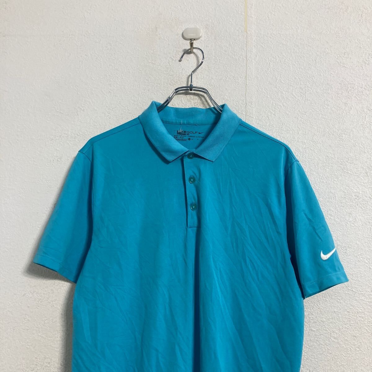 NIKE GOLF 半袖 ポロシャツ M ライトブルー ナイキ ドライフィット 古着卸 アメリカ仕入 a606-6017 - メルカリ