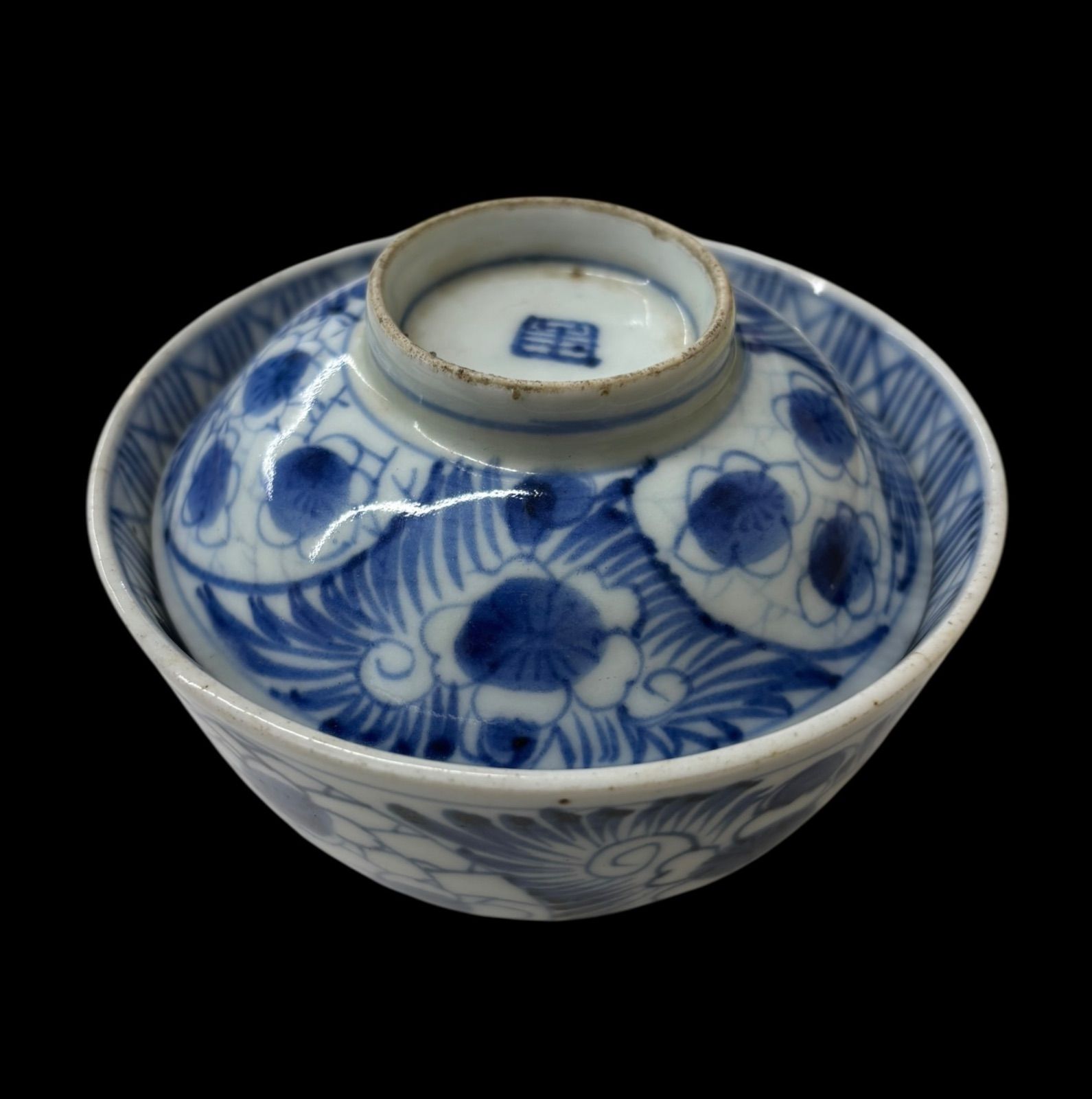 古伊万里　染付　蓋付　飯碗　５客揃え 古伊万里 染付蓋茶碗、皿等7点 東Y5-0614① - メルカリ