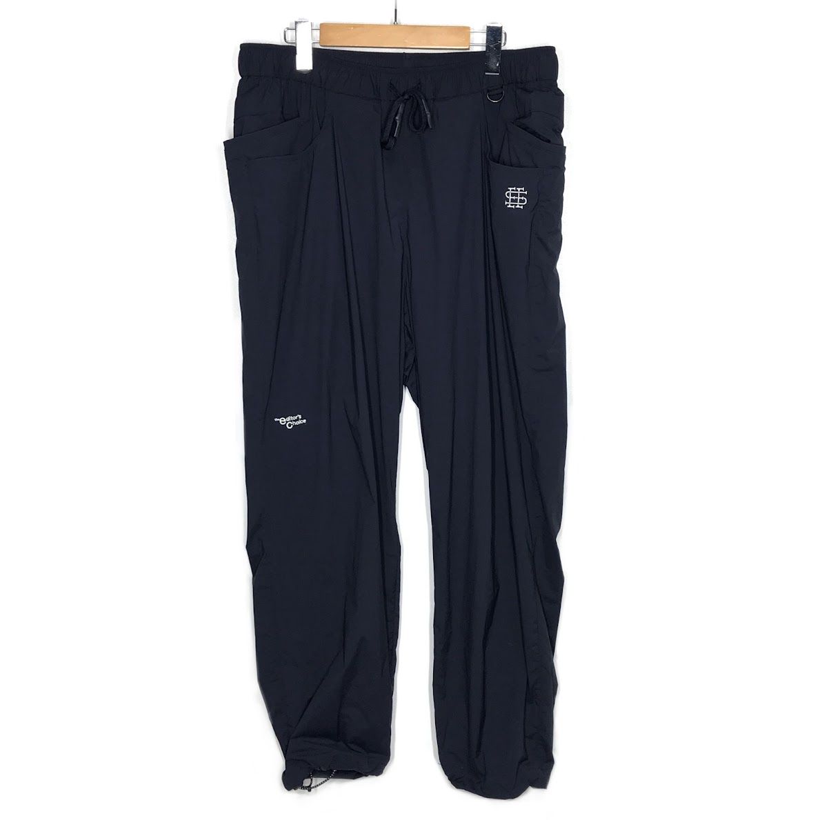 【美品】シーシー SEESEE Wide Nylon Pants L seesee WIDE NYLON PANTS NAVY Lサイズ